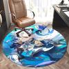 Blue Ice Mage,Frost Sorcerer Chair Mat Round Rug Office carpet,Non Slip, Suitable for Living Rooms, Bedrooms Decor1205070a
