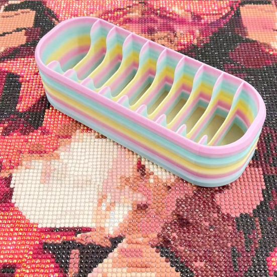 Úložný box na diamantové sáčky Držák na příslušenství pro Diamond Art s 10 přihrádkami Organizér na řemeslnické potřeby pro diamantové sáčky Tužky A Nástroje