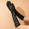 1pair Elegant Women Lace Gloves Weddings Short Gloves Elegant Flowers Gloves for Bridal Accessories