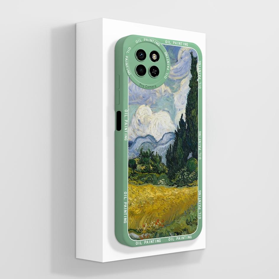 Liquid Silicone Case For Itel S23 4G Back Cover Luxury Shockproof Avocado Daisy Camera Protection Matte Anti Drop Phone Bags For Itel S 23 Bumpers