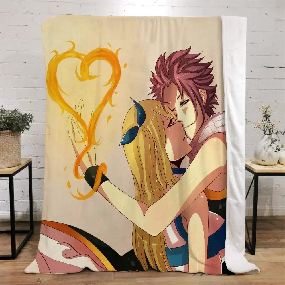 Fairy Tail Coral Warm Blankets for Cold Home and Decoration Winter Blanket Bed Microfiber Bedding Beach Towel Fluffy Plaid Throw