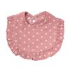 Baby Cotton Gauze Bibs With Ruffled Edge Soft Absorbent Drool Bib For Newborns Infants Toddlers Saliva Towel Burp Cloth