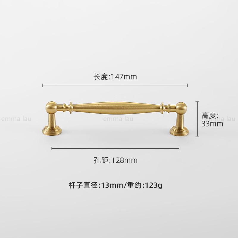 Vintage Brass Furniture Pull Handles Bronze Long Bar Cabinet Door Handles Drawer Knob For Kitchen Wardrobe Cupboard Pulls