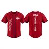 Unisex Baseball Jersey with Independence Day Print Adult Athletic Shirt Lightweight Breathable Fabric Suitable for Sports and Casual Wear
