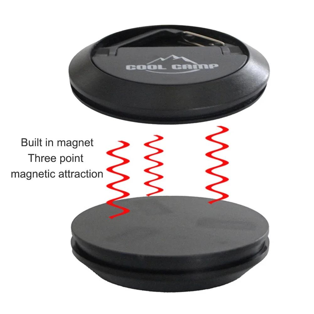 Outdoor Magnetic Tent Hook Portable Multi-purpose Tent Ceiling Buckle Clamp Suction Cup Camping Rope Retainer Kerosene Lamp Hook