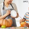 20 stuks Witte Kunstmatige Pompoenen Kleine Nep Pompoen Tafel Decoratie Schuim Pompoenen voor Tuin Schilderen Thanksgiving Huis Kerst