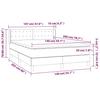 Vidaxl Letto Continentale Con Materasso, Taupe, Tessuto, 140X200 Cm
