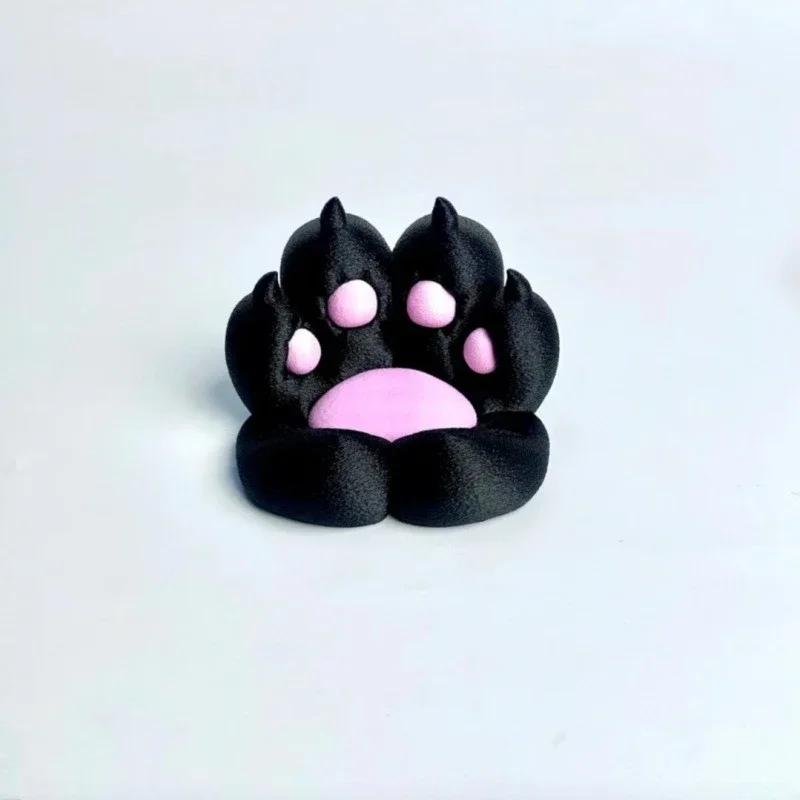 Cute Cat Claw Phone Stand, Creative Pedestal Support Stand Desktop Ornament чёрный