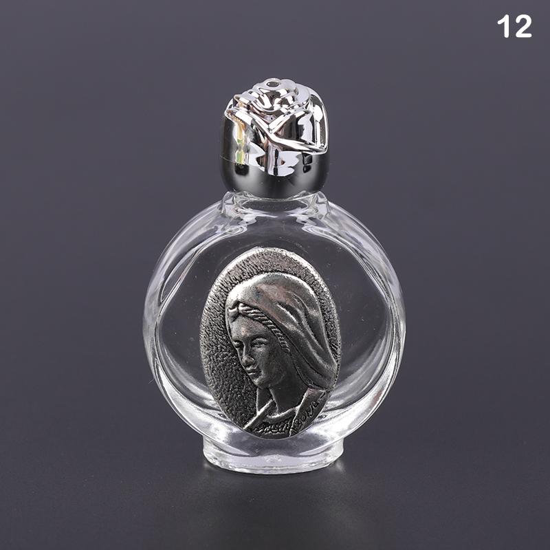 22 typů svěcené vody Ježíšova láhev Láhev náboženského kříže Láhev křesťanské panny Socha Láhev Láhev na svěcenou vodu