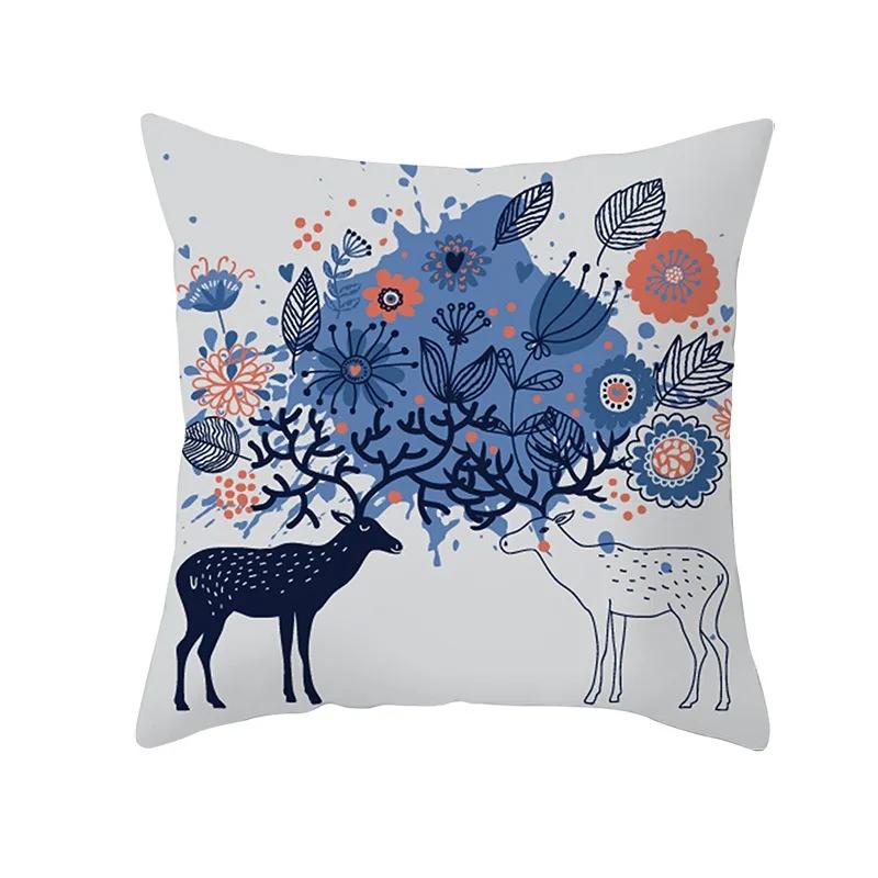 Christmas Tree Pattern Fashion Pillow Office Seat Cushion Cover Christmas Cover Luxury Home Decor