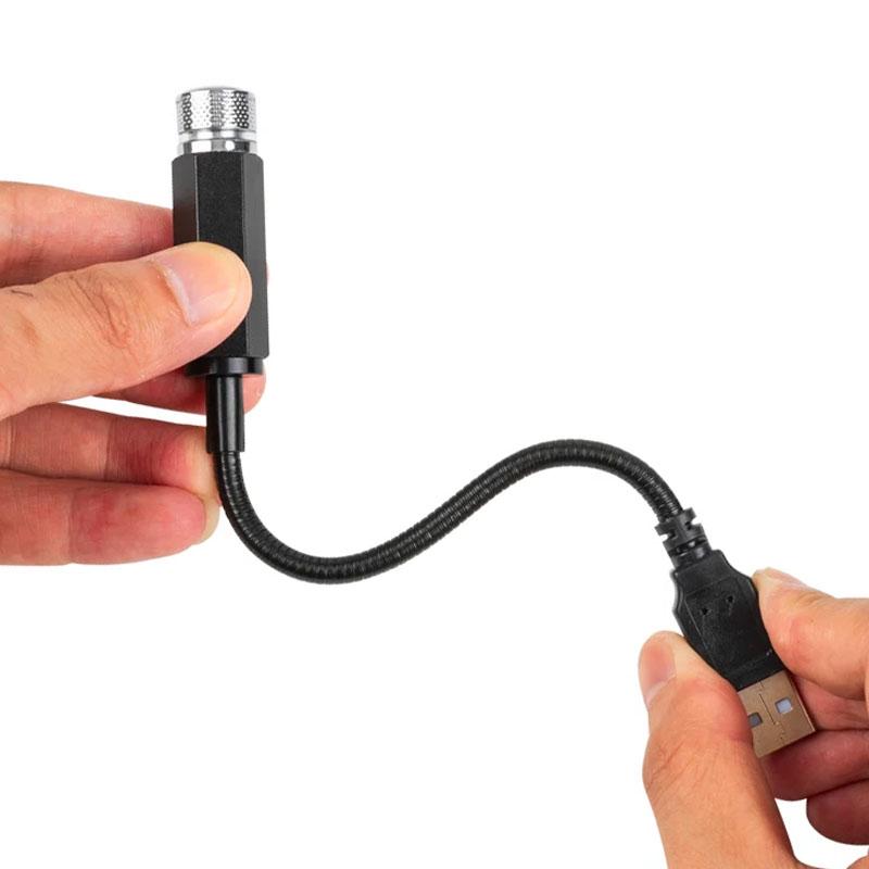 LED Car Roof Star Night Light for USB Decorative Adjustable Auto Roof Room Ceiling Decor Projector Atmosphere Galaxy Lamp