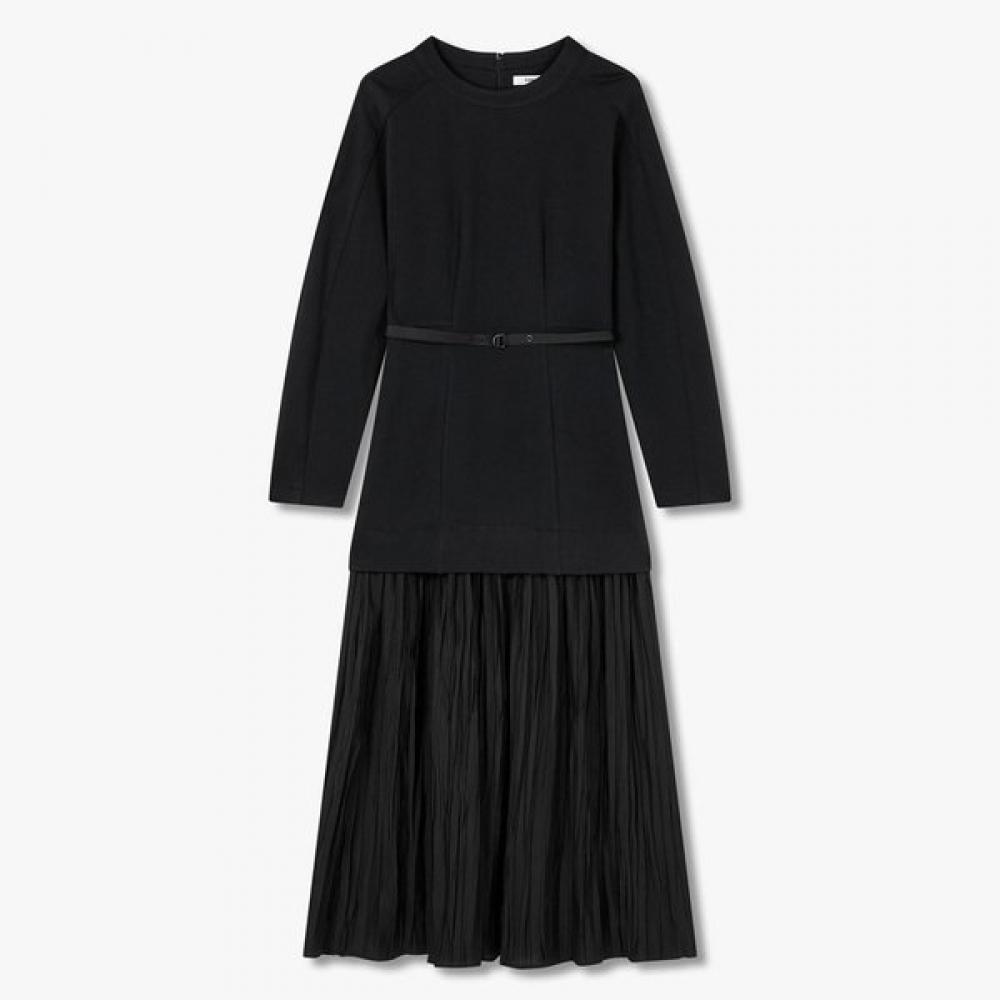 

Studio Tomboy Layering Detail Belted Dress 9106141104 blacks/OS