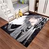 1Pc Black Butler Print Rug - home decoration Carpet For Living Room Bedroom Flooring Computer Chair Area Rug