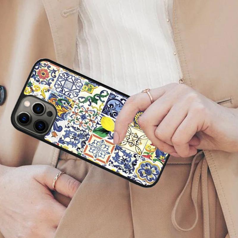Mediterranean Lemon Bumper Magnetic Phone Case For APPLE iPhone 17 Air 16 14 13 12 Pro Max 15 Plus Wireless With MagSafe Cover