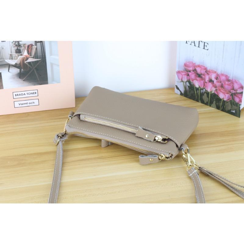 Geantă de damă din piele de vacă, geantă de umăr simplă, modă de damă, geantă oblică