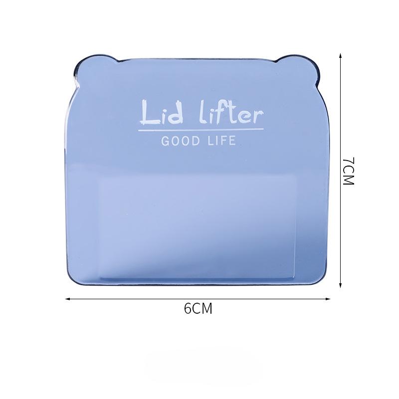 1 Stück Zufälliger Stil Toilettendeckel-Hebegerät Leicht und Klein PS-Material zum Anheben des Toilettendeckels Badezimmerzubehör
