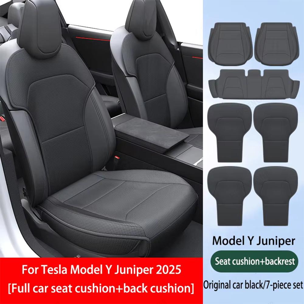 For Tesla NEW ModelY Juniper 2025 2026 Ventilation Leather Seat Cover Cushion Breathability Comfortable Seat Lnterior Accessorie