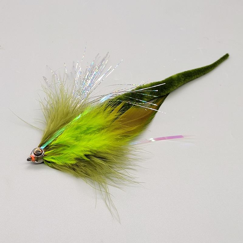 LF196 Dragon Tail Fish Streamer Fly Lure - Artificial Bait Fly Hook for Fly Fishing.