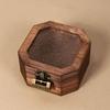With Lock Wooden Jewelry Storage Box Portable Treasure Decorative Box  Home Decoration