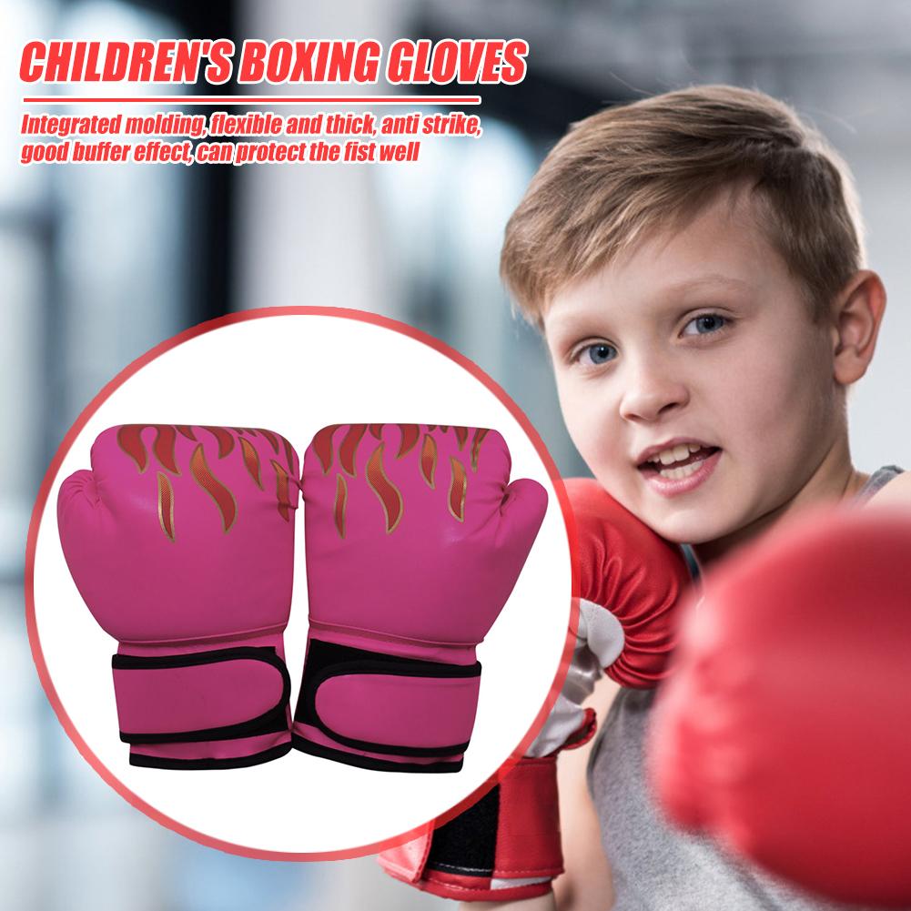 Kickboxen Boxhandschuhe Muay Thai Kampfhandschuhe Atmungsaktiv Kinder Sparringhandschuhe für Einfache Sicherheit Training Dekoration