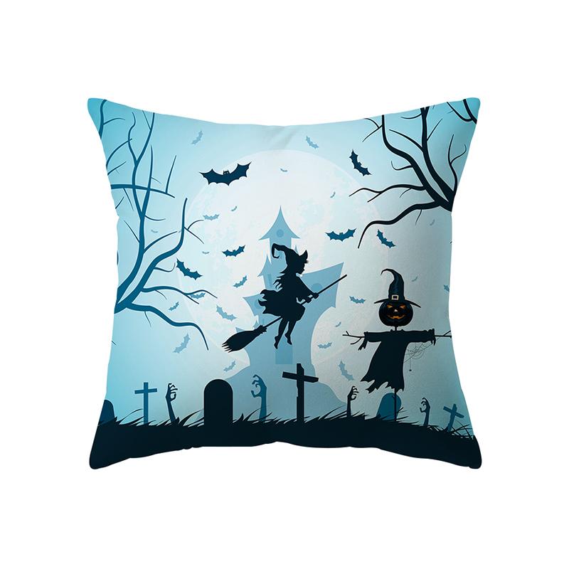 Halloween Theme Pillow Cover Sofa Cushion  Holiday Gift Party Decor Home
