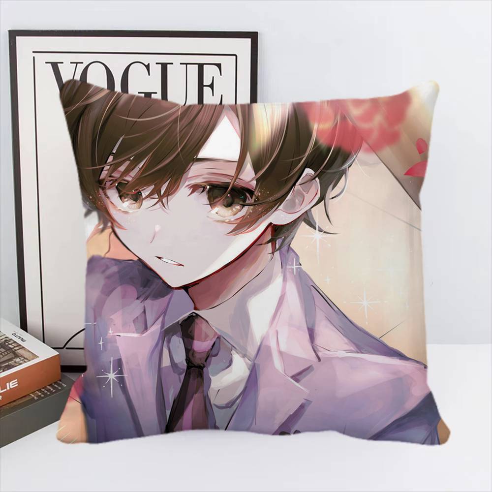 Anime Ouran High School Host Club Individual Pillow Case Square Pillow Bedroom Sofa Leisure Comfort Cushion Home Decoration