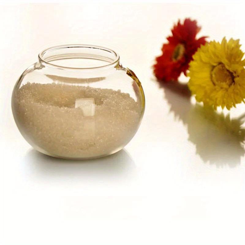 250ml Clear Glass Sugar Bowl with Spoon|Transparent Spice Jar for Kitchen,Home Organization,Cooking,Candy Storage Pot,Glass Container for Sugar,Spices