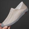 Neuankömmling Sommermode Herren Luftatmungsaktives Mesh Komfort Freizeitschuhe Slipper Männlich Hochzeitskleid Heimkehrschuhe