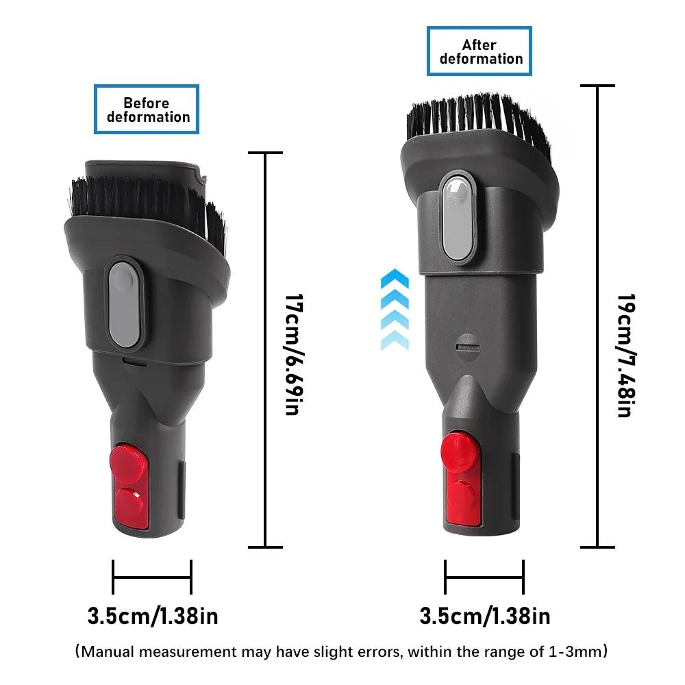 Telescopic Rod Extension Tube Suction Head For Dyson V7 V8 V10 V11 V15 Handheld Vacuum Cleaner Crevice Brush Mattress Brush Accessories Spare Parts