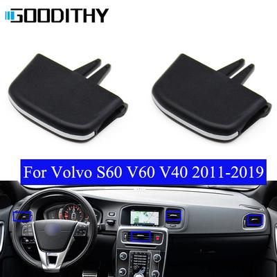 Clips de sortie de ventilation pour climatiseur avant gauche droit, curseur pour Volvo S60 V60 V40 2011 2012 2013 2014 2015 2016 2017