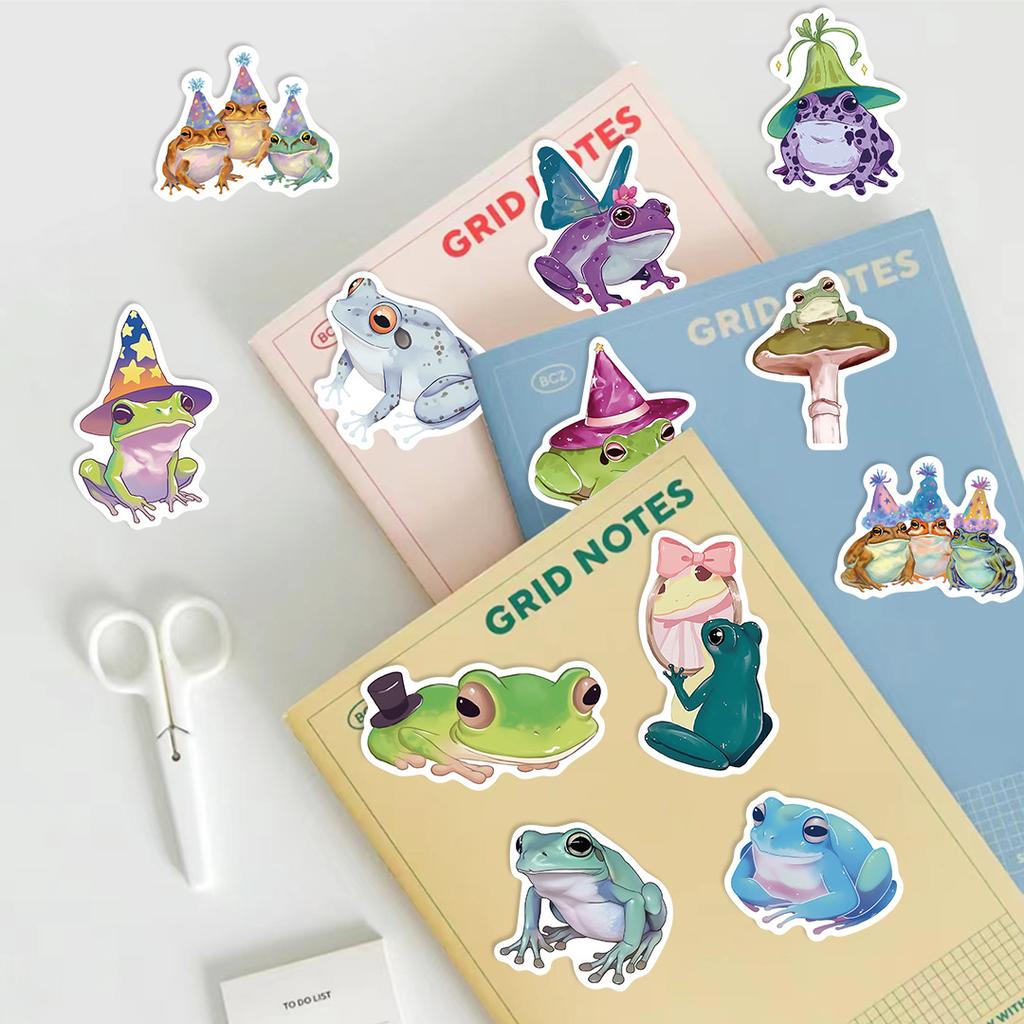50 Cartoon Frog Fairy Graffiti Stickers Decorate Guitar Notebook Suitcase DIY Waterproof