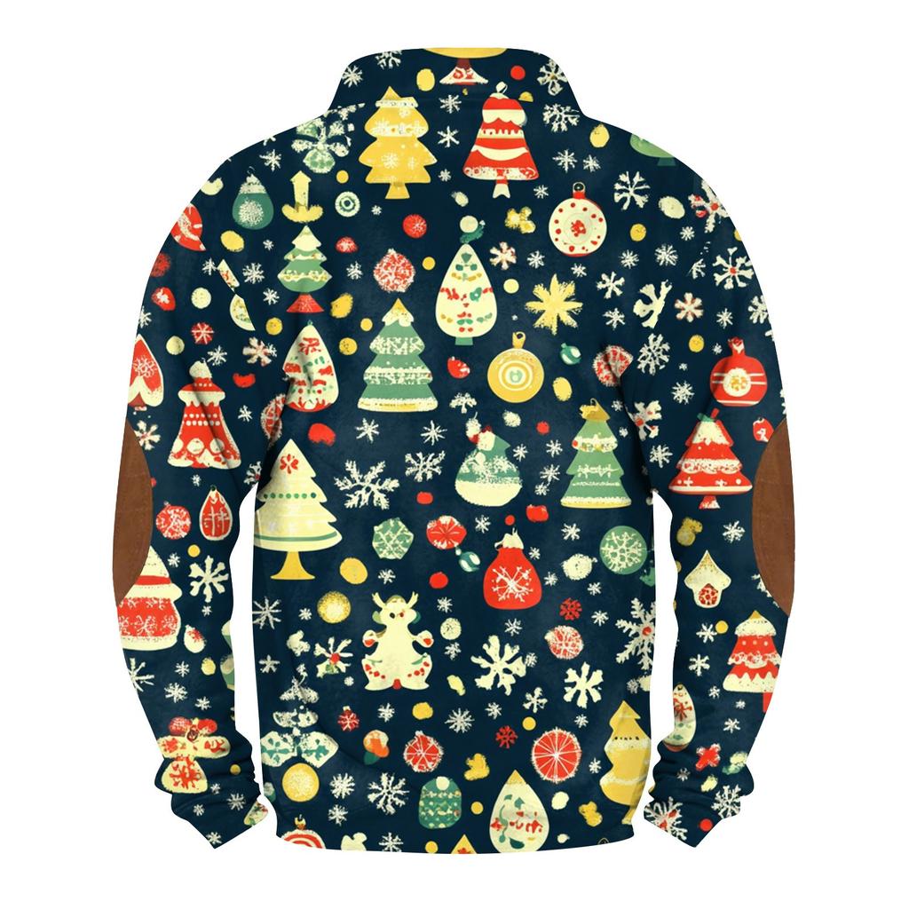 Men's Standing Collar Sweatshirt Is Outdoor Casual Sweaters Tops