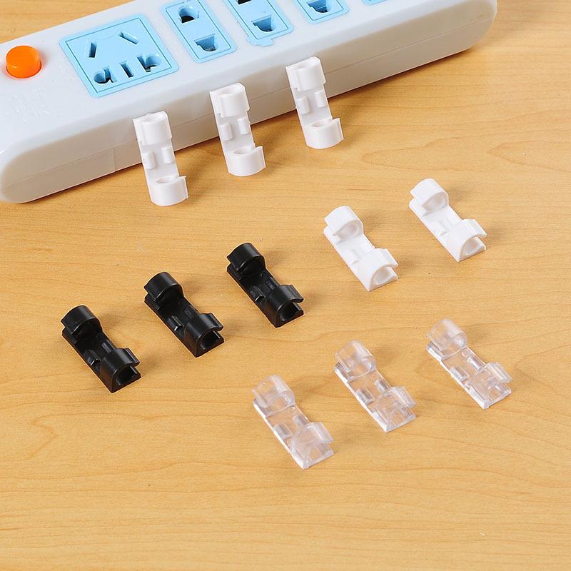 No-Drill Cable Organizer: Traceless Self-Adhesive Clips for Wire Management