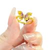 Gradual Change Color Butterfly Ring Fairy Fairy Fluttering Retro High Sense Versatile Niche Design Pink Purple Ring