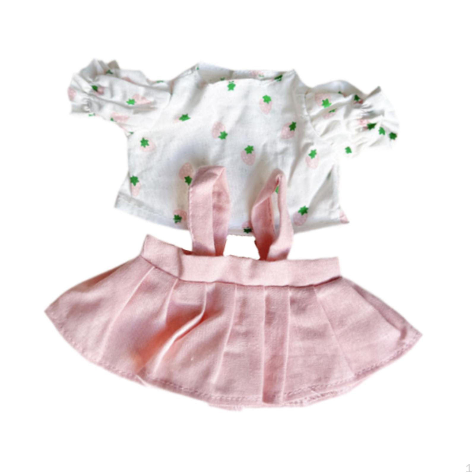 

Одежда для куклы 20 см, Наряд, Подарок для девочек и мальчиков своими руками, Удобный, Стильный pink skirt