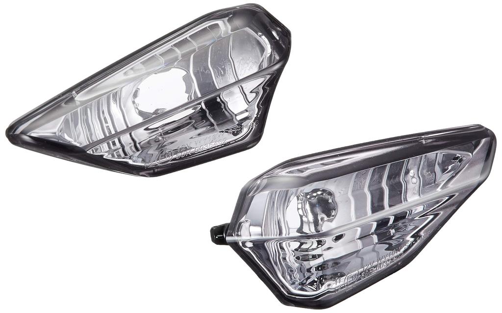 Kijima Motorcycle Parts Turn Signal Lens Set (Rear) Smoke Ninja