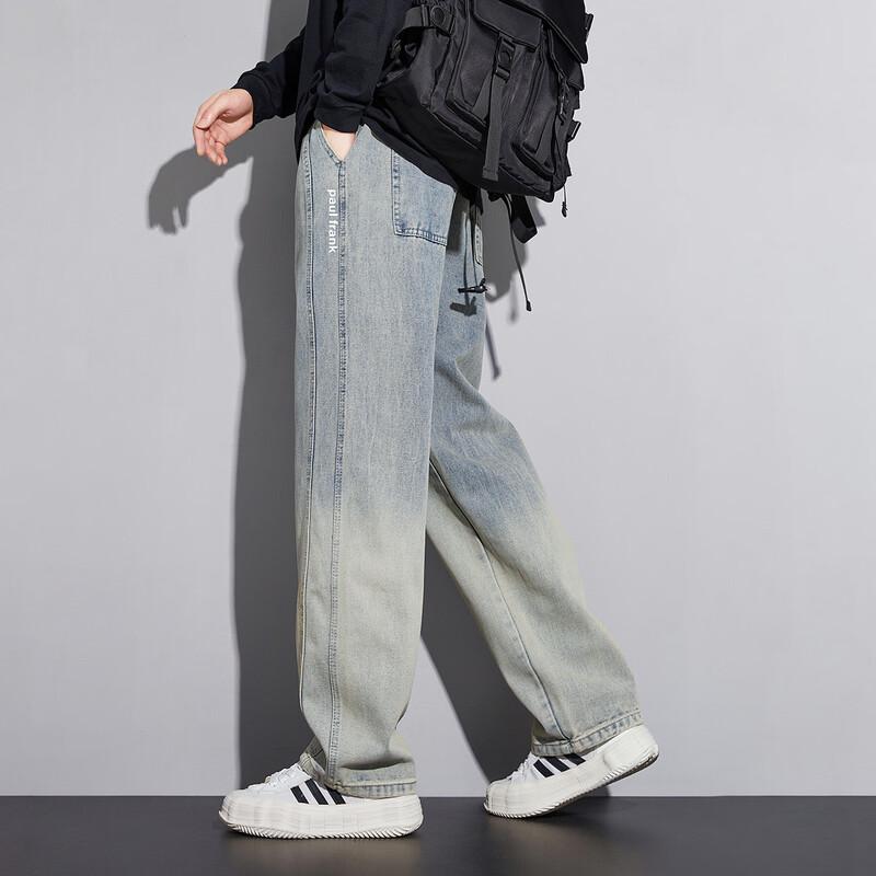 paul frank Men's American Retro Wide-Leg Jeans