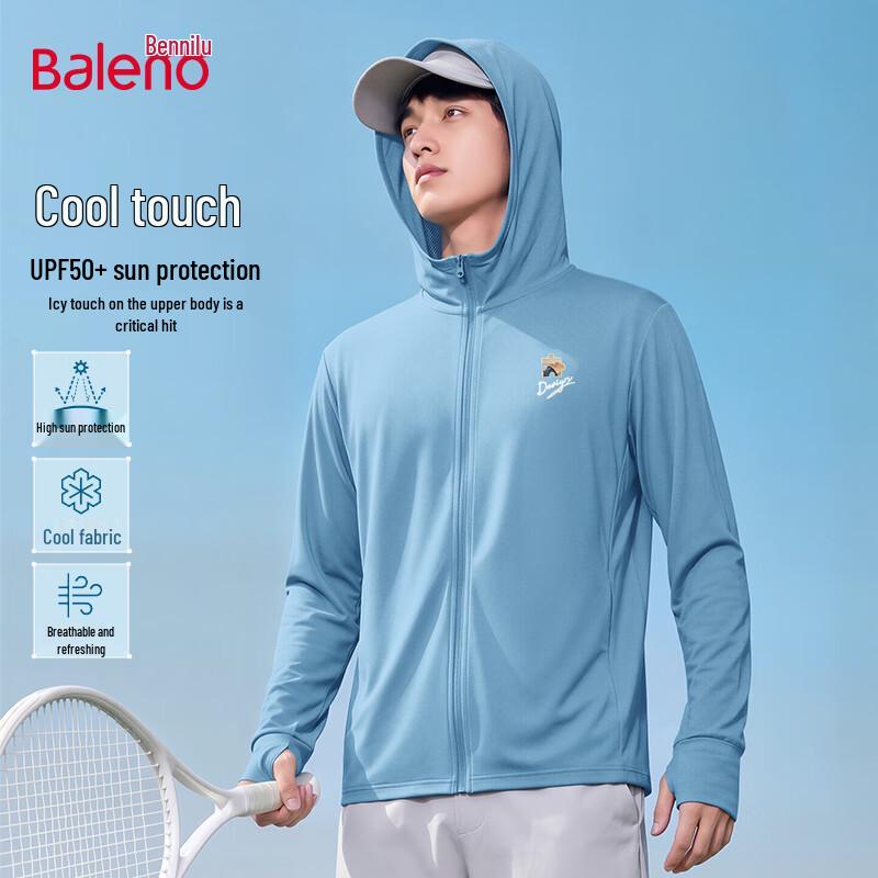 Baleno Men s UPF50+ Long Sleeve Sun Protection Hoodie L