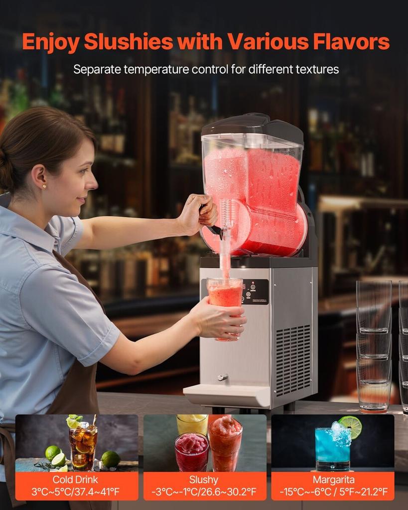 12L Komercyjna Maszyna do Granity Margarita Smoothie Napoje Mrożone