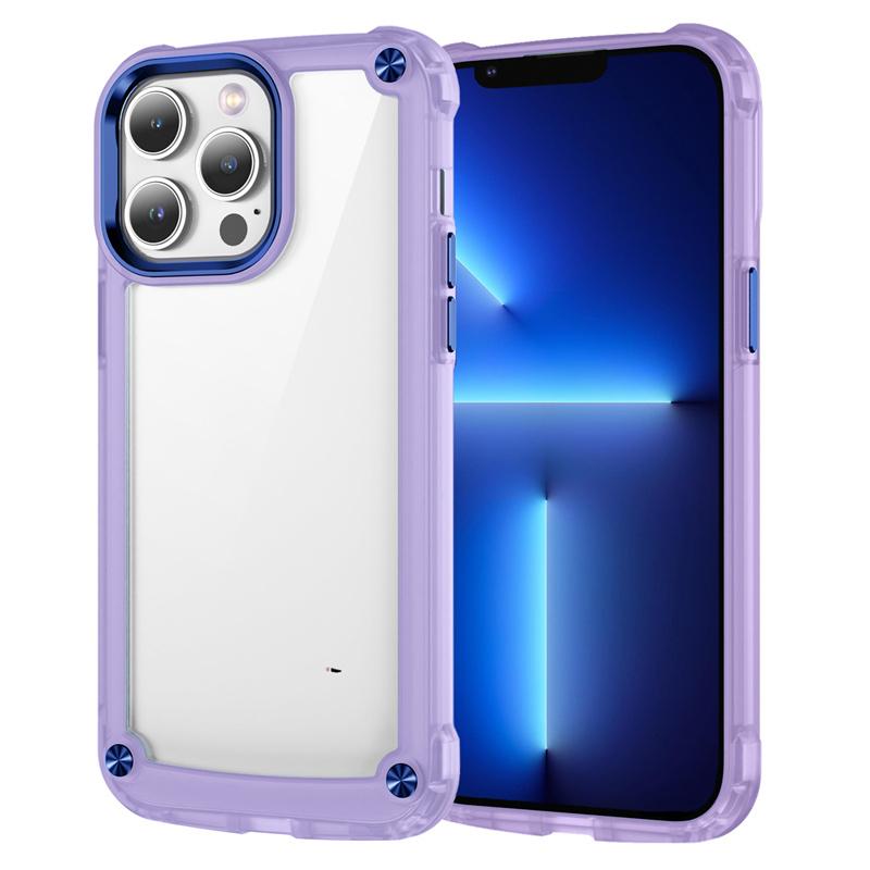 Clear Shockproof Armor Phone Case for iPhone 15 14 13 11 12 Pro Max Transparent Hard Bumper Back Cover
