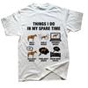 Funny 6 Things I Do In My Spare Time Horse Riding T Shirts Graphic Cotton Streetwear Short Sleeve Birthday Gifts Summer Tshirt