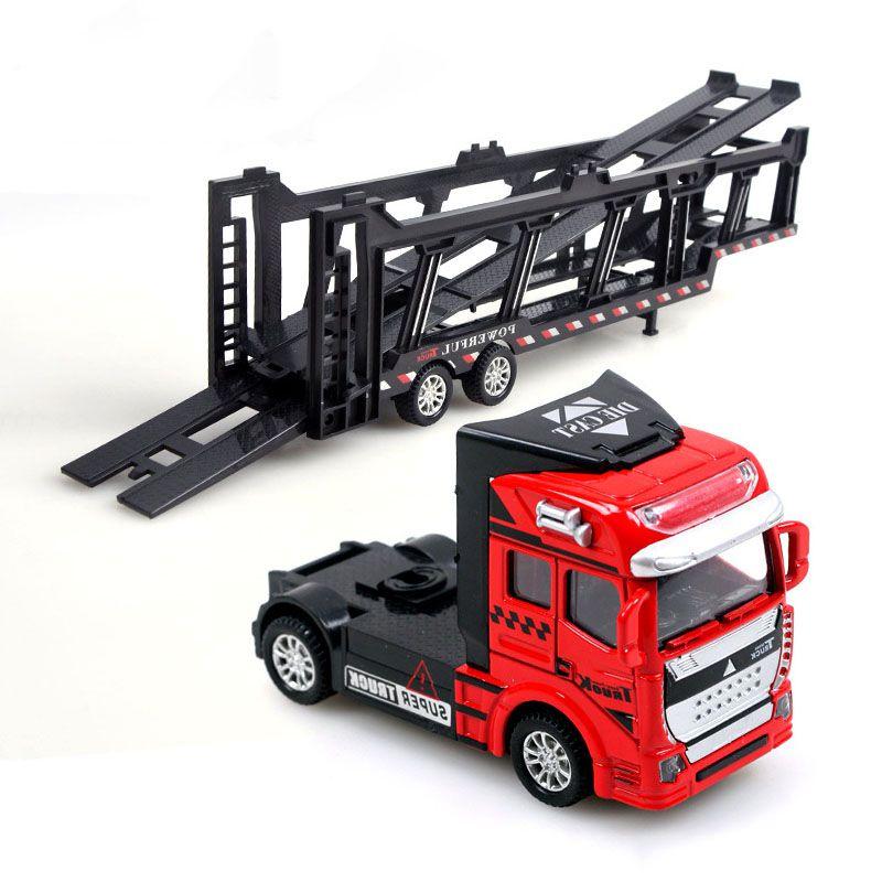 Premium 148 Truck Tractor Trailer Alloy Diecast Model For Kids And Collectors