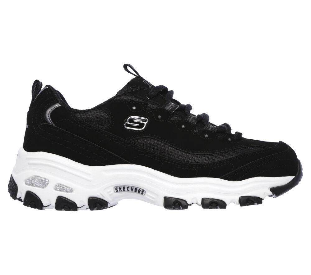 Sneakers Skechers Black White D Lites Biggest Fan