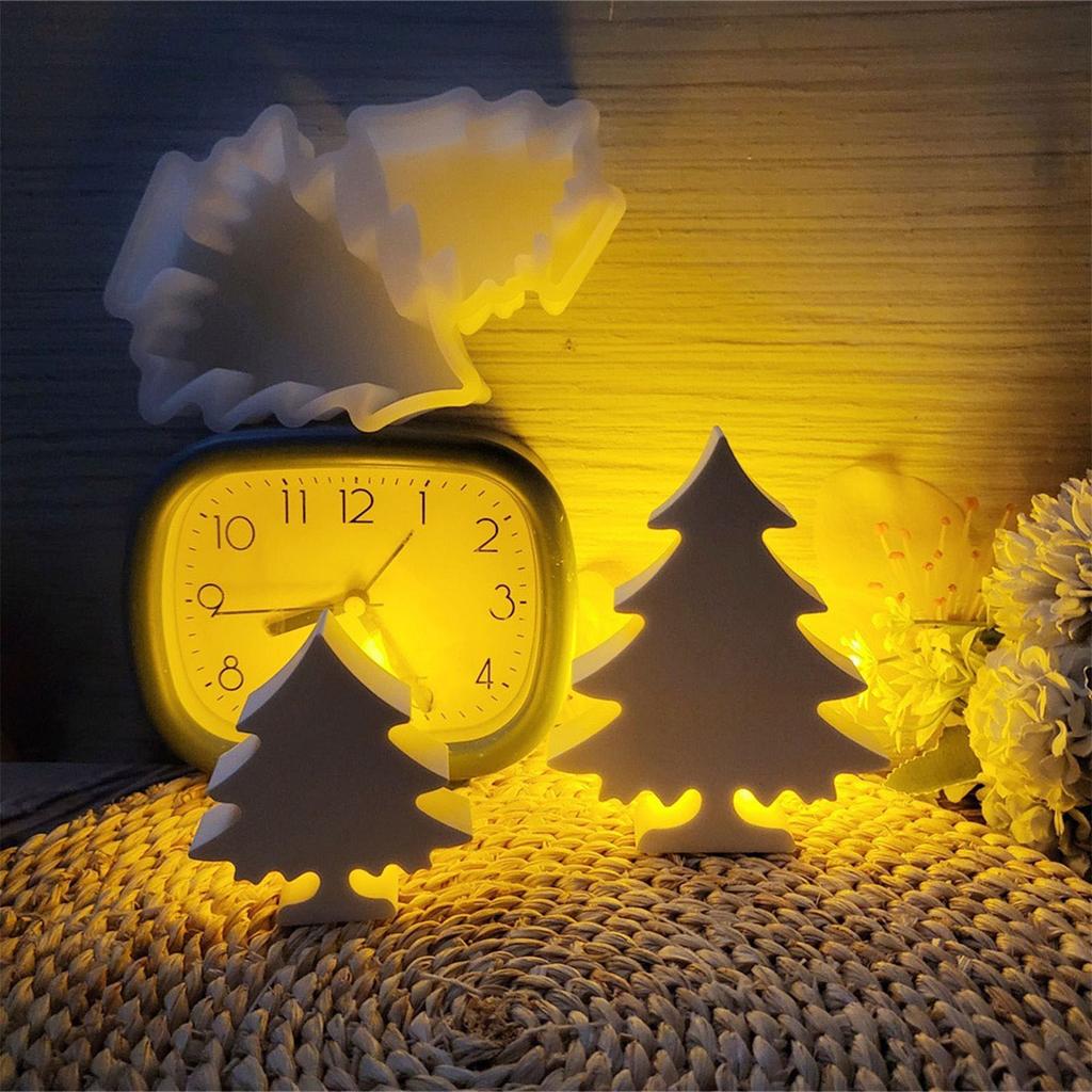 Christmas Tree Candle Mould Silicone Molds Ornament Molds Castings Molds Handmade Plasters Molds Craft Supplies
