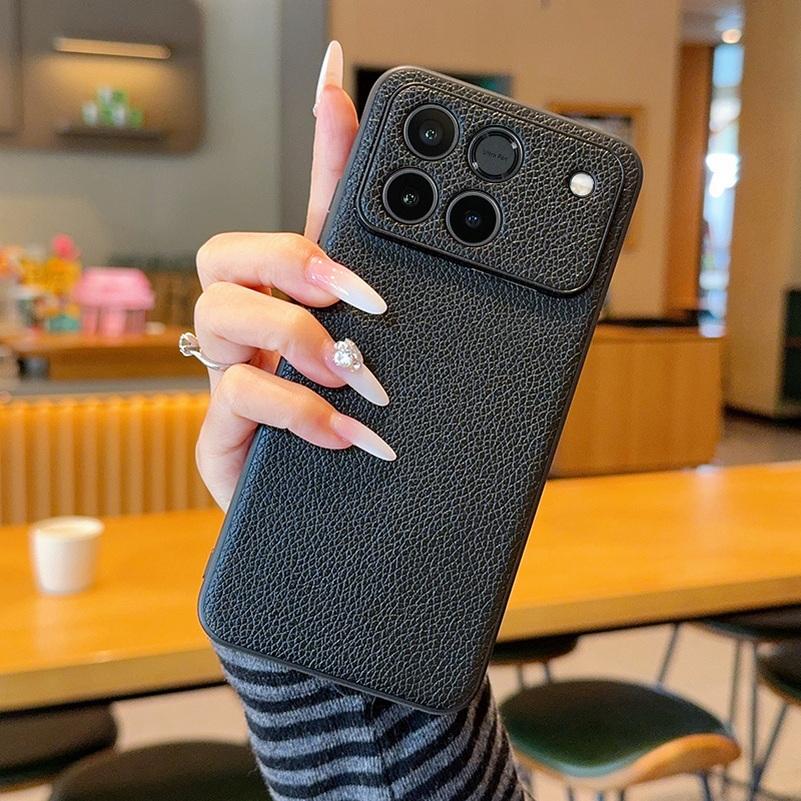 Good Skin Feel Lychee Plain Leather Phone Case For Honor Win honor Win RT Slim Protective Cover