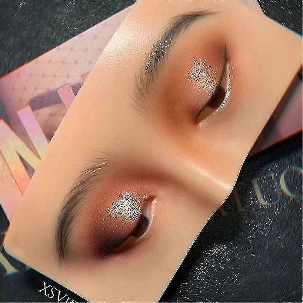 Makeup Practicing Aid Face Eyes Make Up Practice Training Mannequin Silicone Board For Cosmetologist