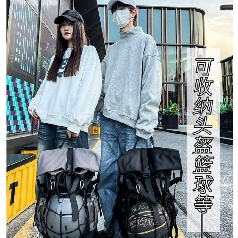 Safety reflective riding bag suction bag Recreational sports basketball bag