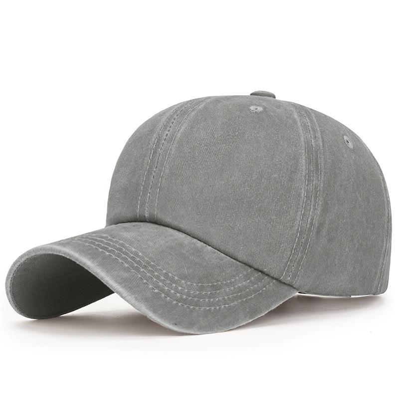 Washable and Aged Glossy Cap for Men, Multi-color Soft-top Coated Fabric Sunshade Baseball Cap