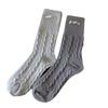 Women's Autumn and Winter Style Thick Plush Warm Twist Cloth Standard Wool Sleep Long Pile Socks