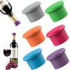 6pcs Reusable Silicone Red Wine Stoppers – Leak-Proof Bottle Seals for Various Sizes, Gift Idea for Christmas/Birthday/New Year
